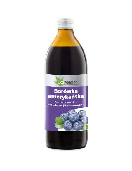 Borówka Amerykańska sok 500 ml Ekamedica