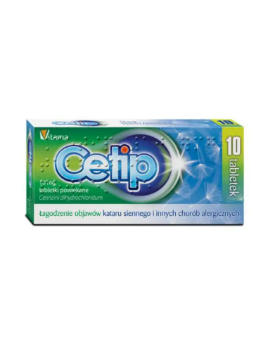 Cetip 10 mg 10 tabl.