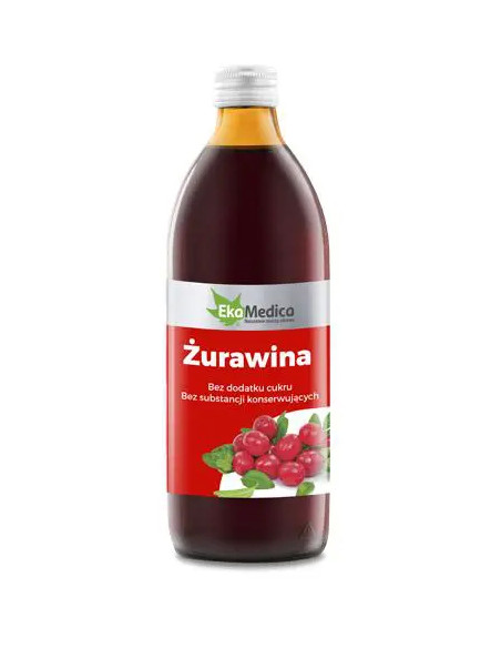 żurawina sok 500 ml ekamedica
