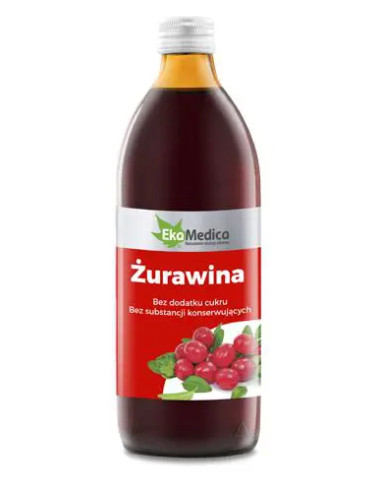 żurawina sok 1000 ml ekamedica