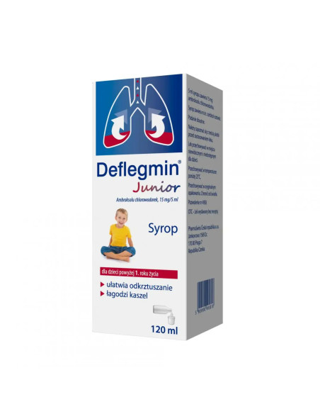Deflegmin Junior 15 mg/5 ml syrop 120 ml