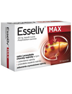 Esseliv Max 450 mg 30 kaps.