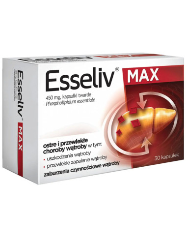 Esseliv Max 450 mg 30 kaps.