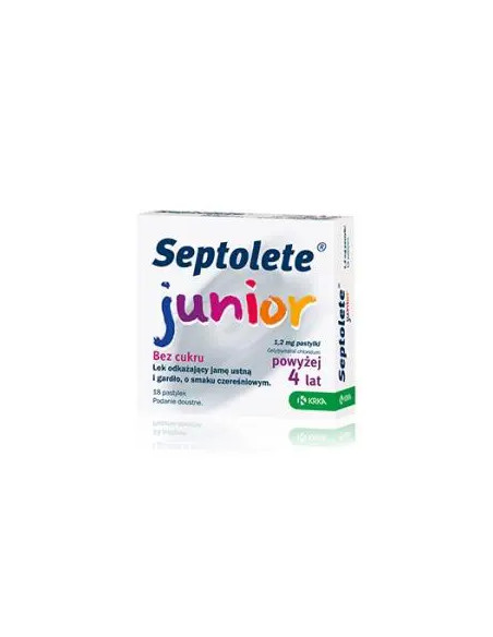 Septolete Junior 18 pastylek do ssania