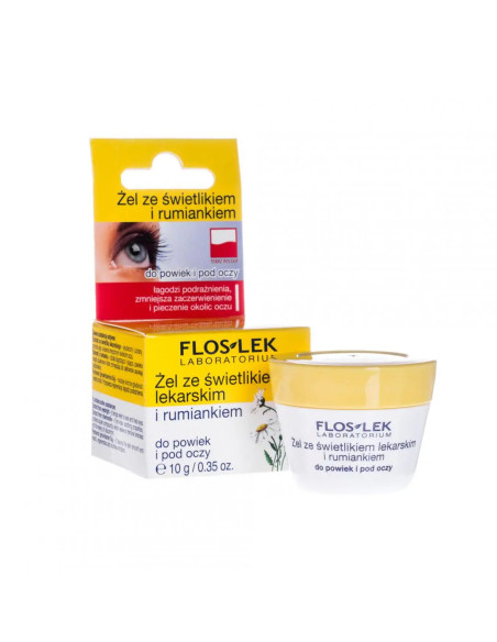 Floslek żel do powiek i pod oczy ze świetlikiem i rumiankiem 15 ml
