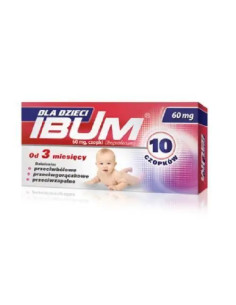 Ibum dla dzieci 60 mg 10 czopków