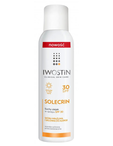 Iwostin Solecrin suchy olejek w sprayu SPF 30 150 ml