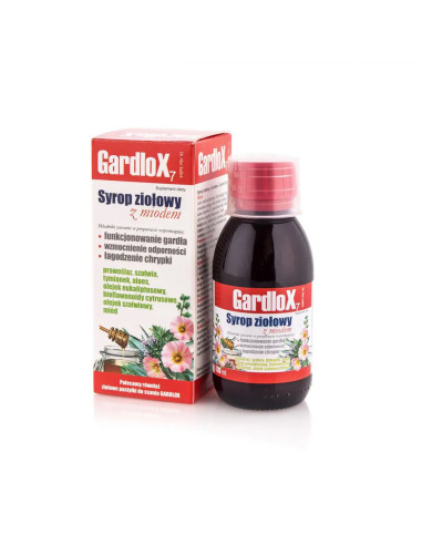 Gardlox 7 syrop ziołowy z miodem 120 ml.