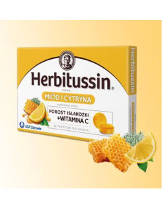 Herbitussin Miłd i Cytryna 12 past
