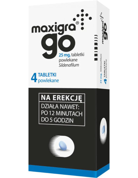 Maxigra Go 25 mg 4 tabletki