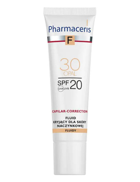 Pharmaceris F Capilar-Correction Fluid kryjący dla skóry naczynkowej SPF 20 opal 30 - 30 ml
