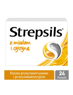 Strepsils z miodem i cytryną 24 pastylki do ssania
