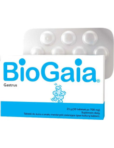 Biogaia Gastrus sm. mandarynkowy 30 tabl.