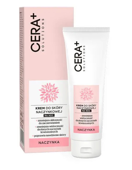 CERA PLUS Solutions krem do skóry naczynkowej na noc 50 ml