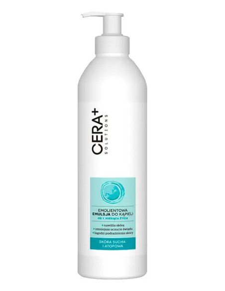CERA PLUS Solutions emolientowa emulsja do kąpieli od 1. miesiąca życia 500 ml