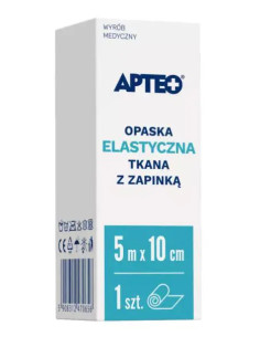 Opaska elastyczna tkana z zapinką 5 m x 10 cm APTEO CARE