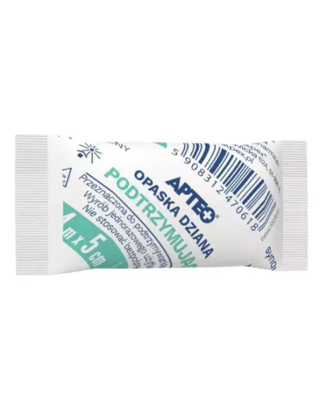 Opaska dziana podtrzymująca 4 m x 5 cm Apteo Care