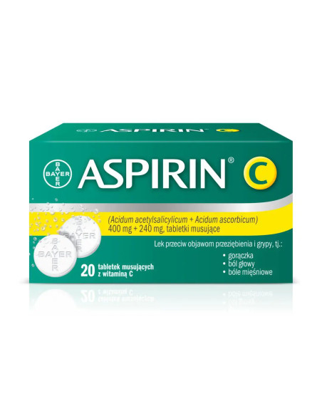 Aspirin C 20 tabl. mus.