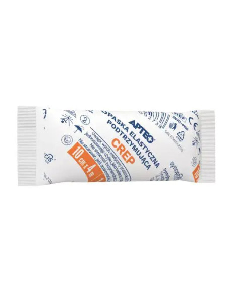 Opaska elastyczna podtrzymująca - crep 4 m x 10 cm apteo care