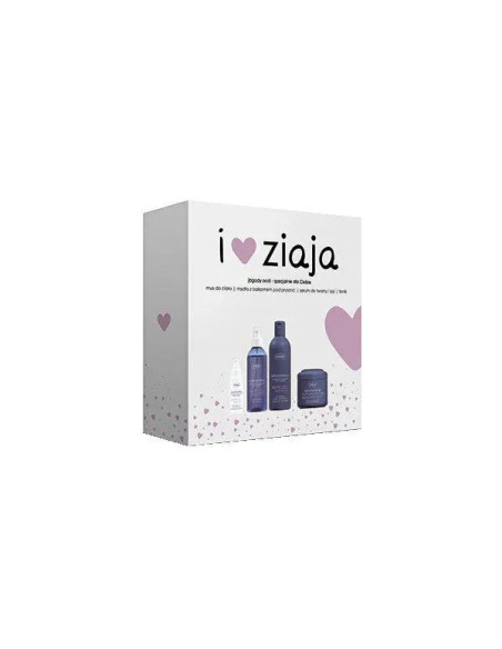 ZIAJA JAGODY ACAI zestaw upominkowy Mus 200 ml + Mydło 300 ml + Serum 50 ml + Tonik 200 ml