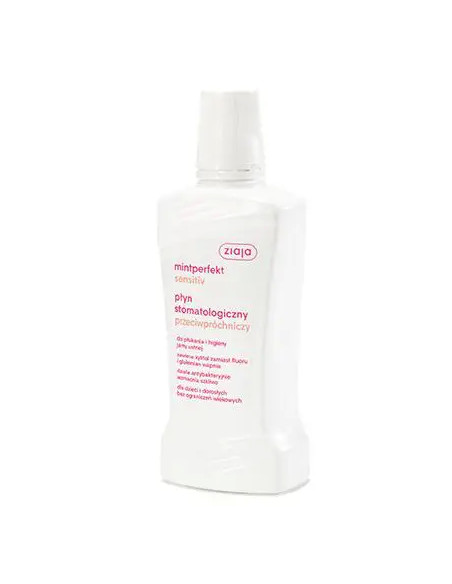 Ziaja Mintperfekt Sensitiv płyn stomatologiczny przeciwpróchniczy do płukania i higieny jamy ustnej 500 ml