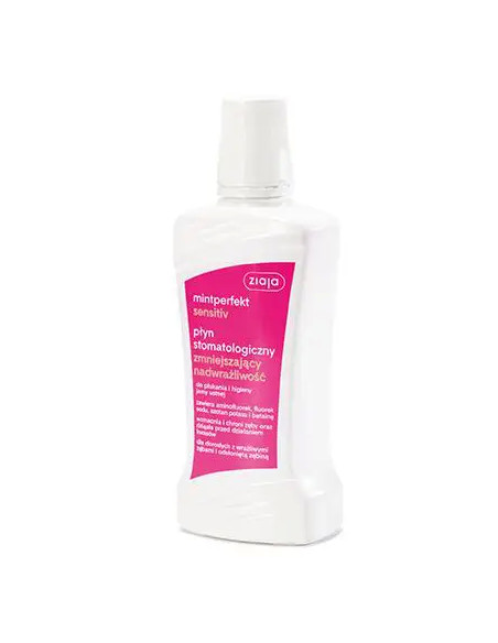 Ziaja Mintperfekt Sensitiv płyn stomatologiczny zmniejszający nadwrażliwość do płukania i higieny jamy ustnej 500 ml