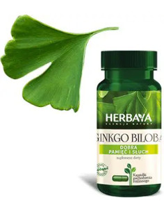 Herbaya Ginkgo Biloba Dobra pamięć i słuch 60 kaps.