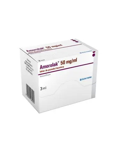 Amorolak 50mg/ml lakier do paznokci leczniczy 3 ml