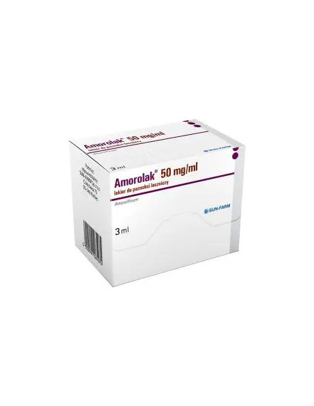 Amorolak 50mg/ml lakier do paznokci leczniczy 3 ml
