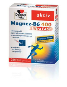 Doppelherz Aktiv Magnez-B6 Ultrafast 20 sasz.