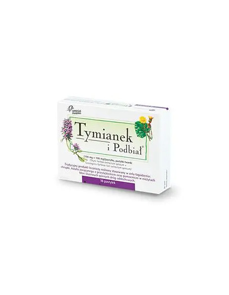 Tymianek i Podbiał Omega Pharma 16 tabl. do ssania