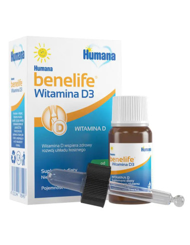 Humana Benelife Witamina D3 400 j.m. 5 ml