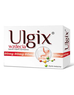 Ulgix Wzdęcia kaps.0,08 g 100szt.