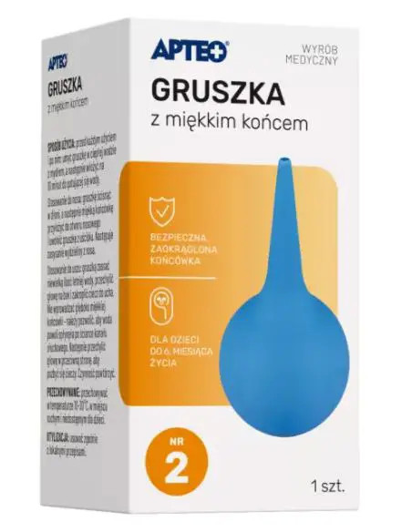 Gruszka z miękkim końcem nr 2 apteo care 1 szt