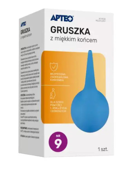 Gruszka z miękkim końcem nr 9 apteo care 1 szt