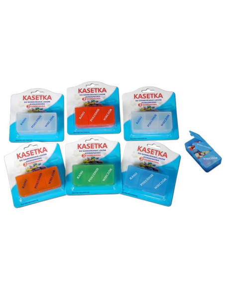Kasetka dzienna 3 komorowa 1 szt el-comp
