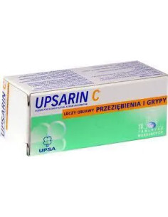 Upsarin C, tabletki musujące 330mg + 200mg - 10 tabl. (DLF)