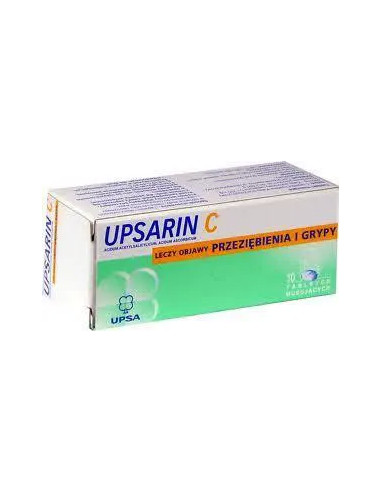 Upsarin C, tabletki musujące 330mg + 200mg - 10...