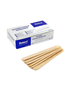 Szpatułki laryngologiczne drewniane 100 szt romed