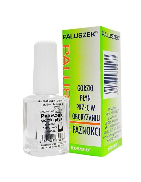 PALUSZEK Gorzki płyn przeciw obgryzaniu paznokci 10 ml