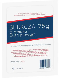 Glukoza o smaku cytrynowym Diather 75 g
