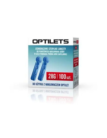 Diagnosis Jednorazowe sterylne lancety Optilets 100 sztuk