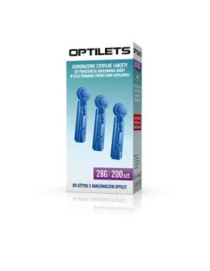 Diagnosis Jednorazowe sterylne lancety Optilets 200 sztuk