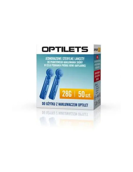 Diagnosis Jednorazowe sterylne lancety Optilets 50 sztuk