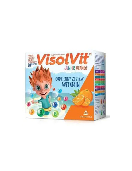 Visolvit Junior o smaku pomarańczowym 30 sasz.