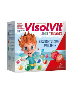 Visolvit Junior o smaku truskawkowym 30 sasz.