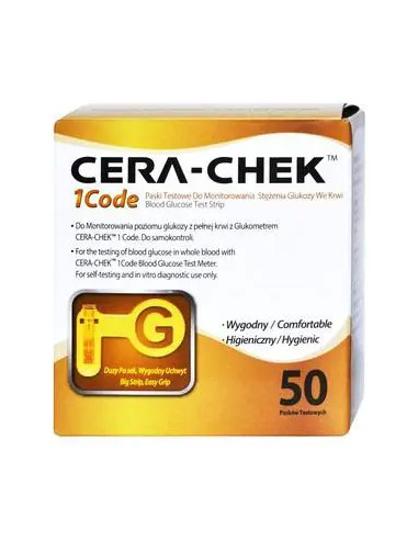 Cera-Chek 1 Code test paskowy 50 sztuk