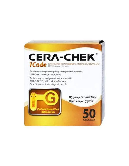 Cera-Chek 1 Code test paskowy 50 sztuk