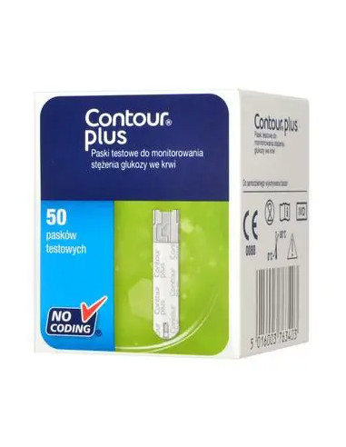 Contour Plus test paskowy 50 sztuk