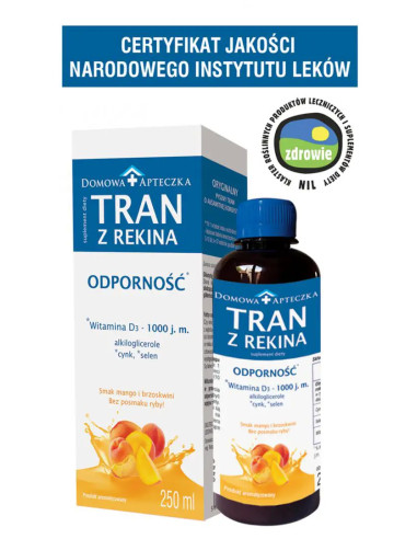 Tran z rekina odporność o smaku...